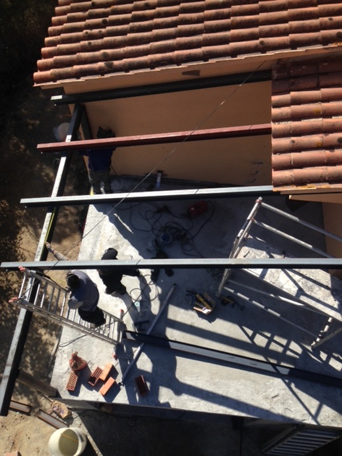 fijacion pilares de hierro