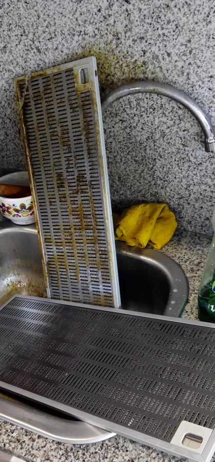 Filtros de  campana sucios