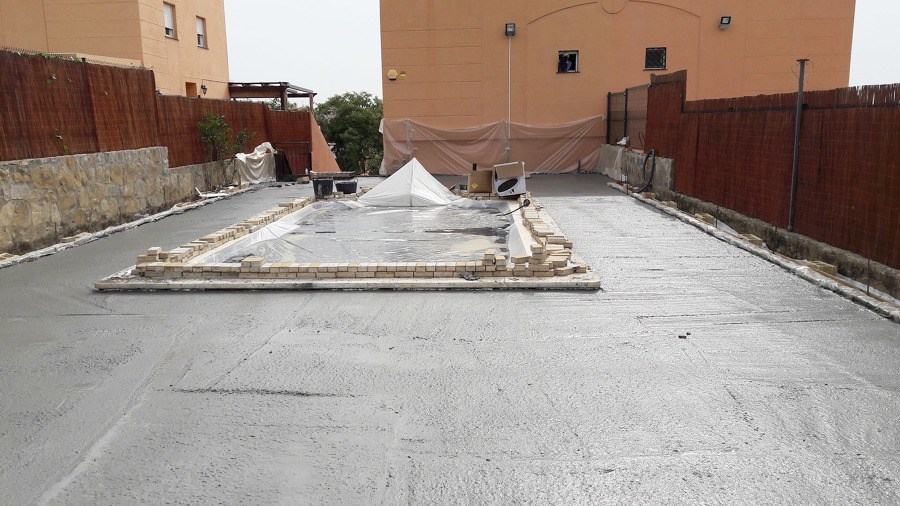 Finalización de hormigonado