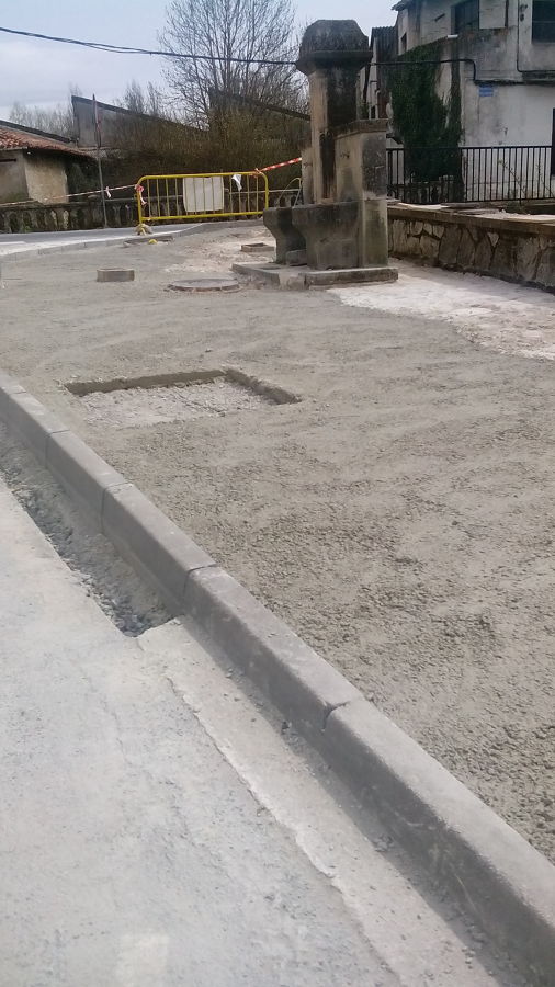 Finalizando preparación del terreno