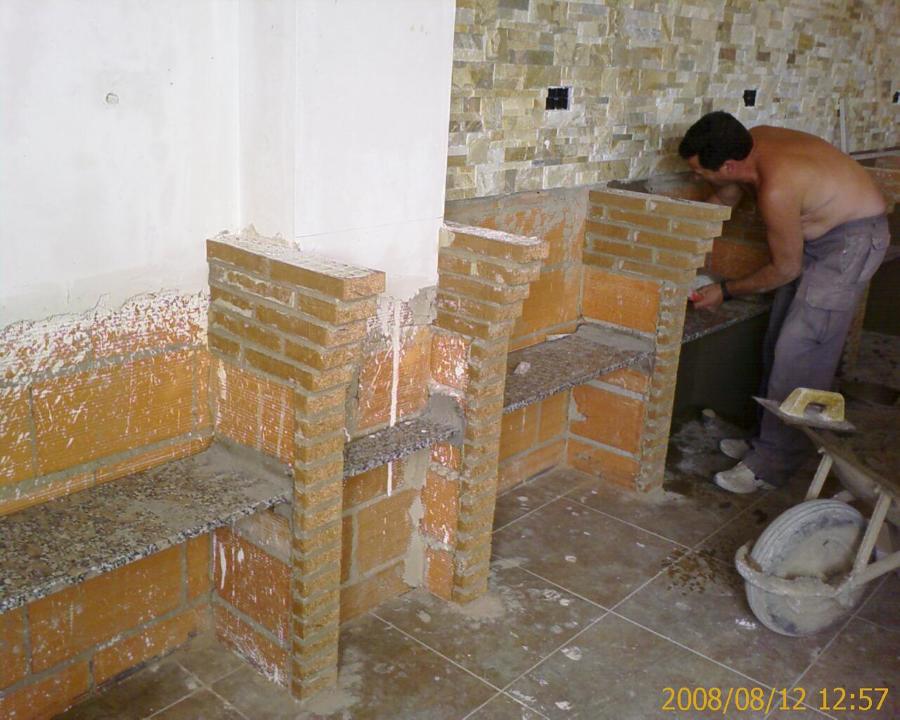 Fondo detrás de barra bar en cafetería