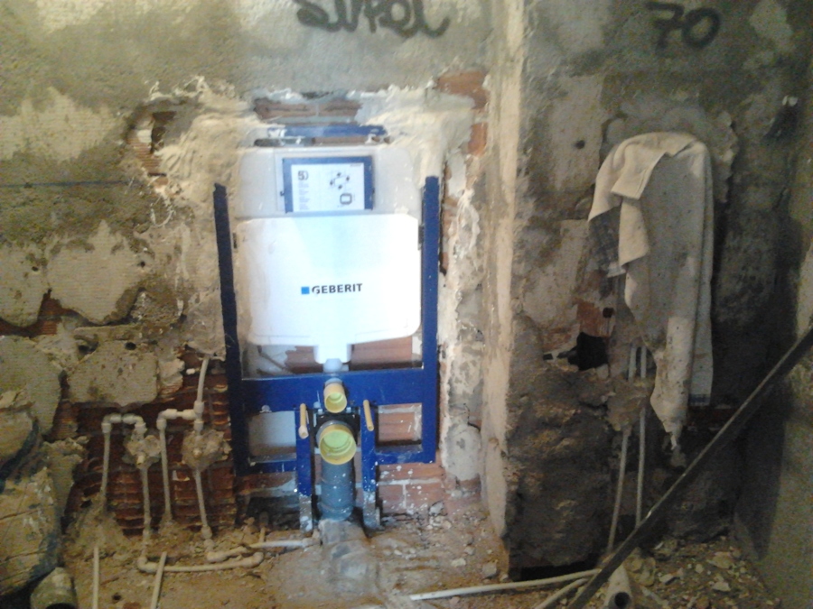 fontanería cuarto baño