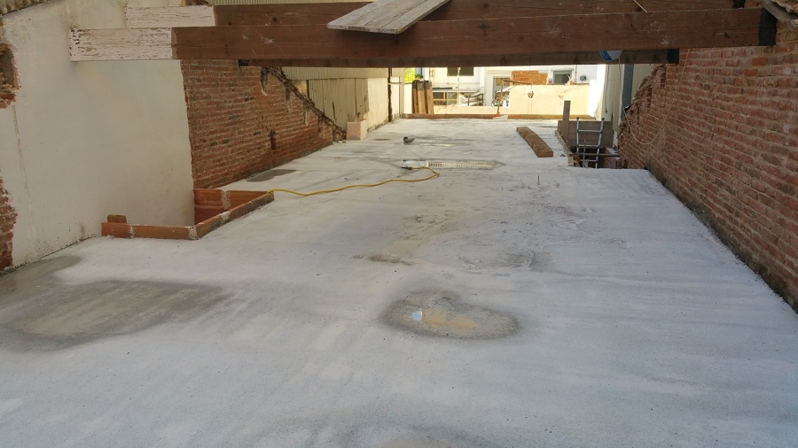 Forjado 2 días después