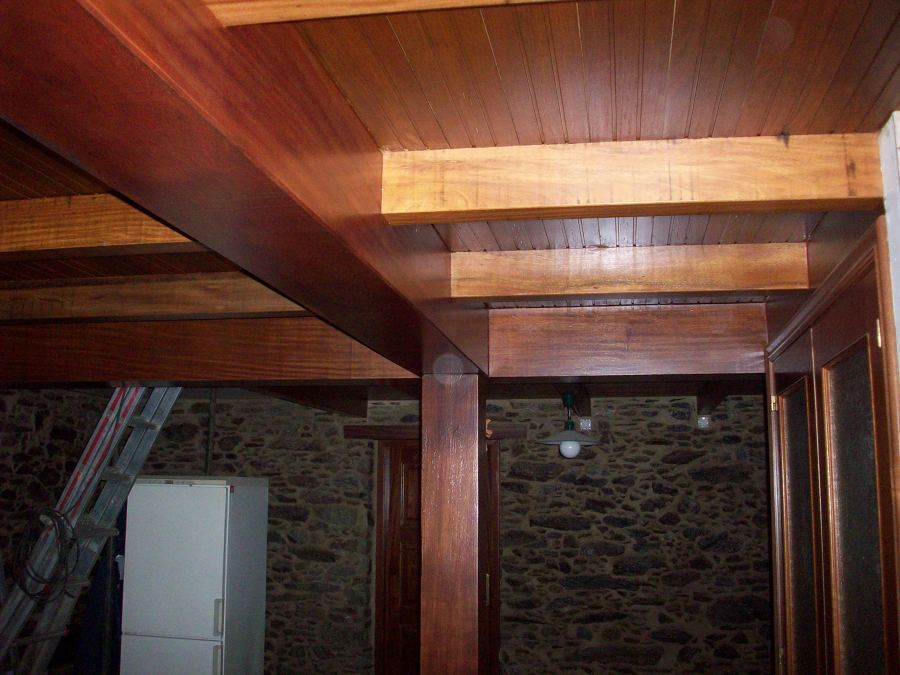 Forjado de madera maciza