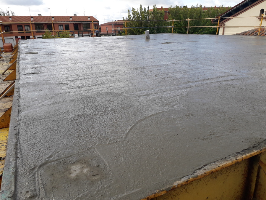 Forjado P1 hormigonado.