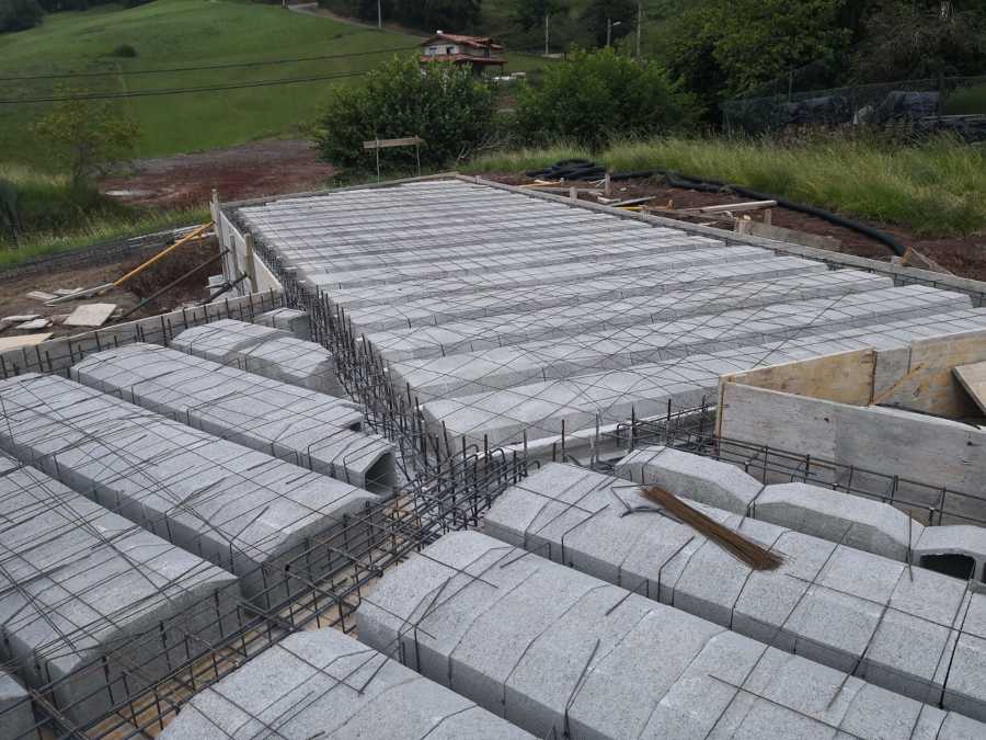 Forjado unidireccional con nervios in situ