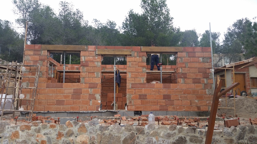 Formacion de fachada/muro de carga