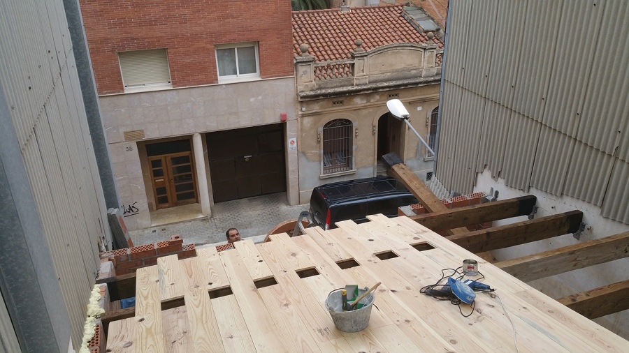 Formación de tarima cubierta