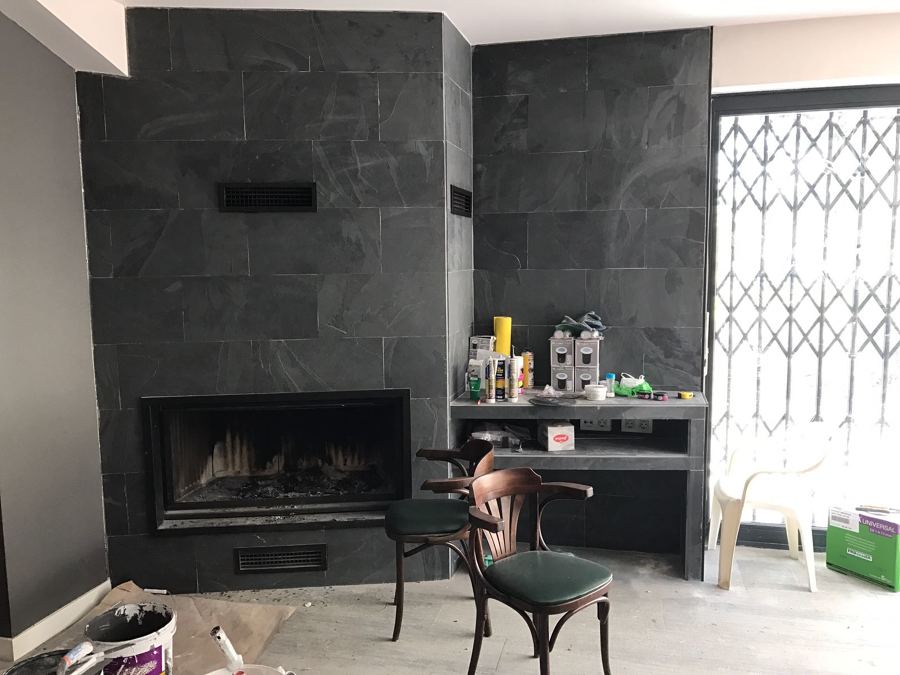 Forrado de piedra de Chimenea