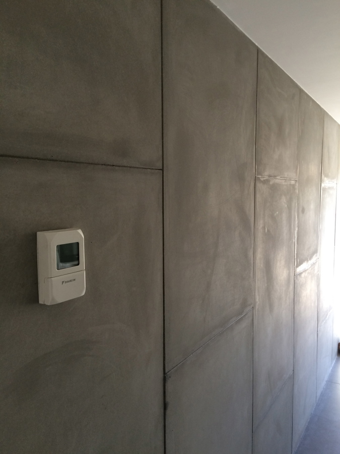 forro de hormigon para simular encofrado de hormigon