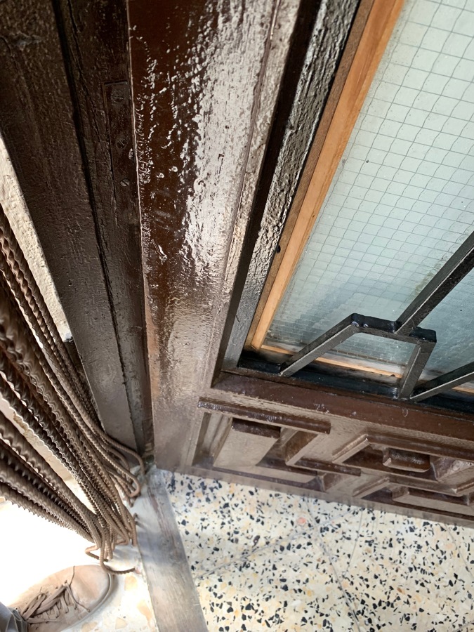 Foto del estado de la puerta a sustituir