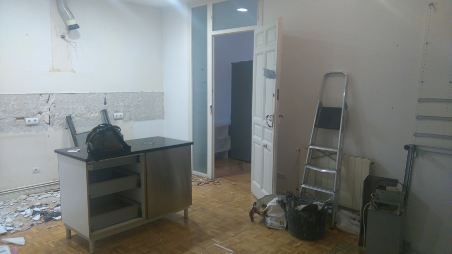 Foto durante la obra 