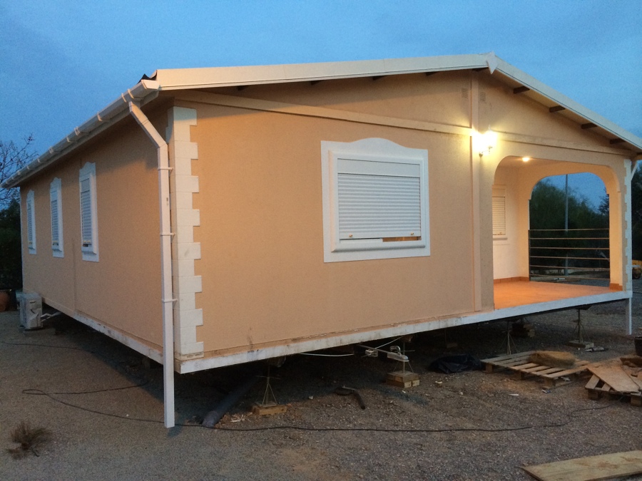 Foto laterall, unida, nivelada y conectada