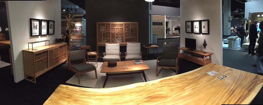 Foto panorámica del stand.