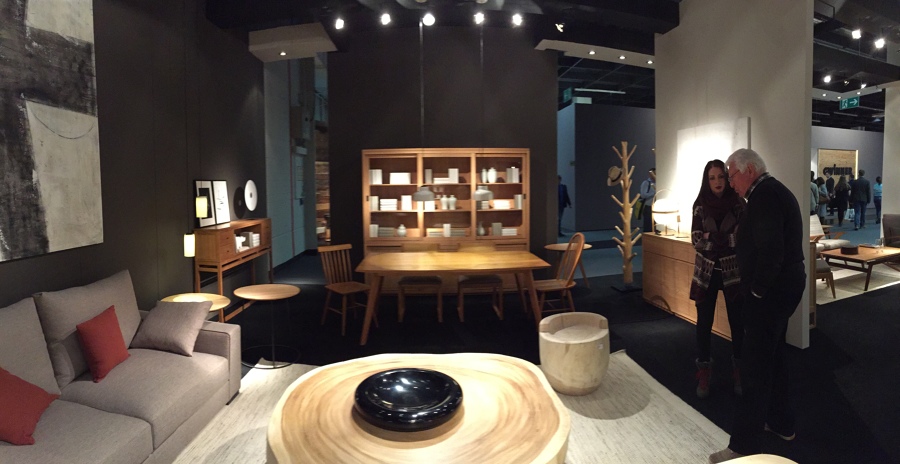 Foto panorámica del stand.