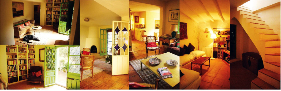 Fotografías del estado actual de la planta baja del interior de la vivienda 