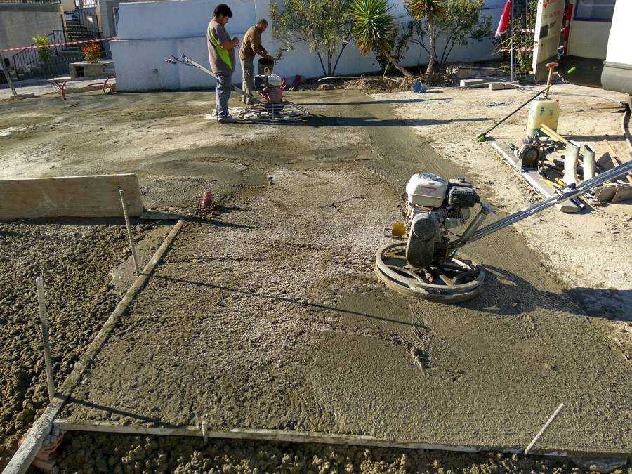 Fratasado Hormigón Acceso Entrada