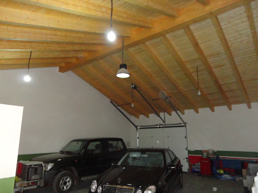 garaje tejado madera