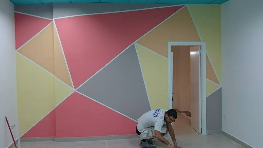 Geometrías pintadas a mano