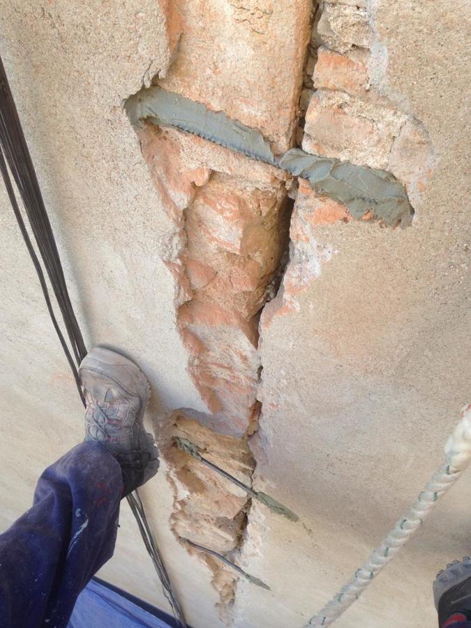 Grapado con forjado y cimentado para rehabilitar