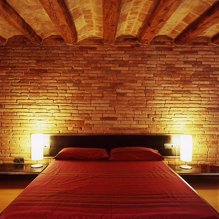 habitación con detalle a la volta catalana