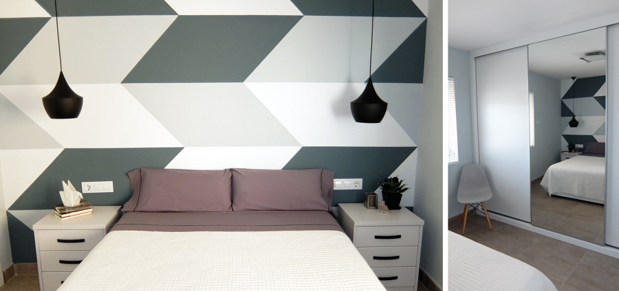 dormitorio geométrico