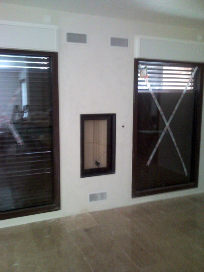 Hogar de leña panoramico vertical