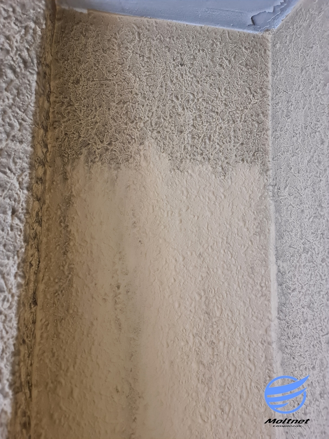 Hollín en las paredes