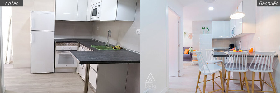 Home staging apartamento alquiler turístico, Puerta del Angel 2, Madrid