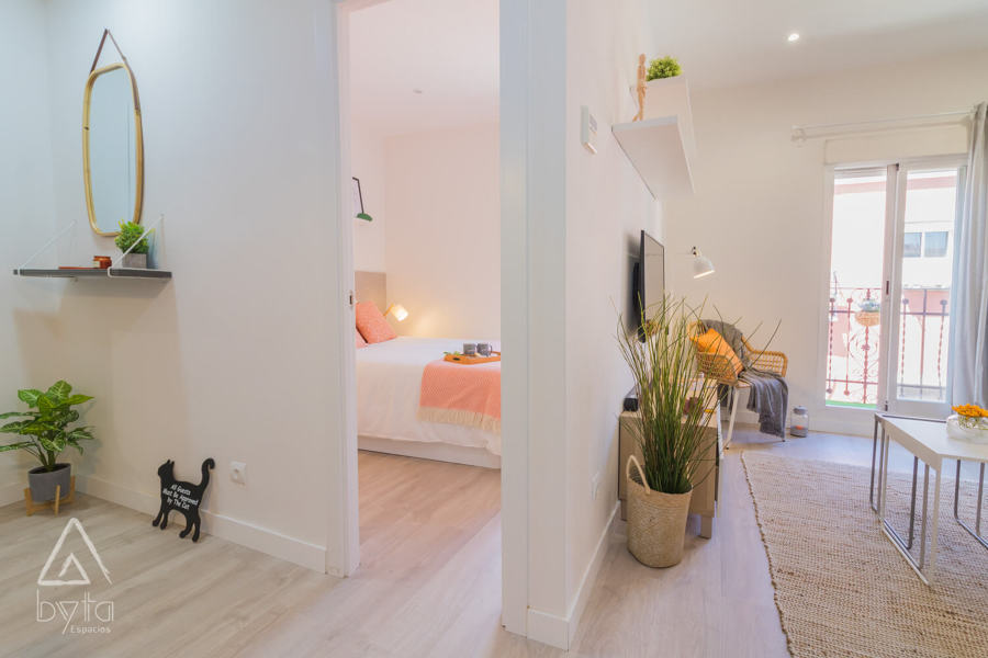 Home staging apartamento alquiler turístico, Puerta del Angel 2, Madrid