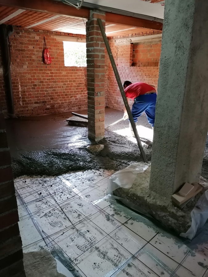 Hormigónado de suelos