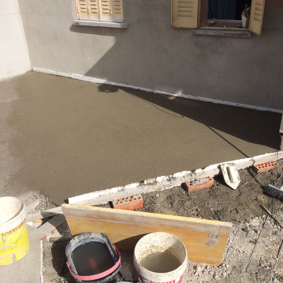 HORMIGON CON MALLAZO Y FRATASADO