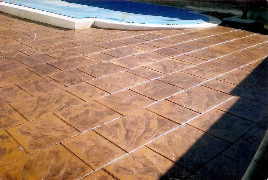 hormigon impreso imitacion baldosa lisa