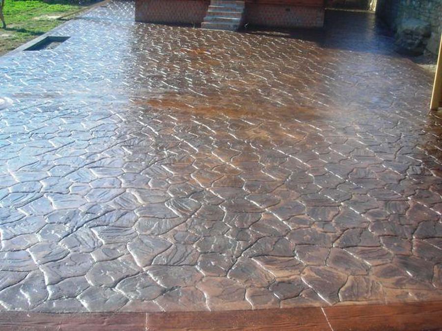 hormigon impreso imitacion piedra rustica