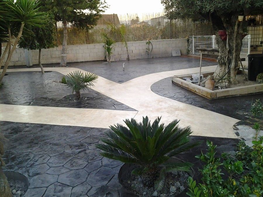 hormigon impreso manta y piedra loca