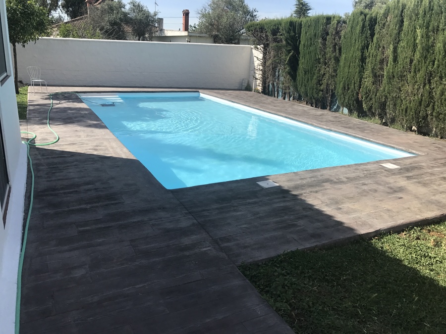 Hormigón impreso perimetral