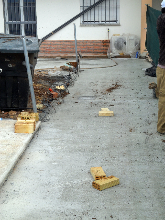 Hormigonado para ampliación de vivienda
