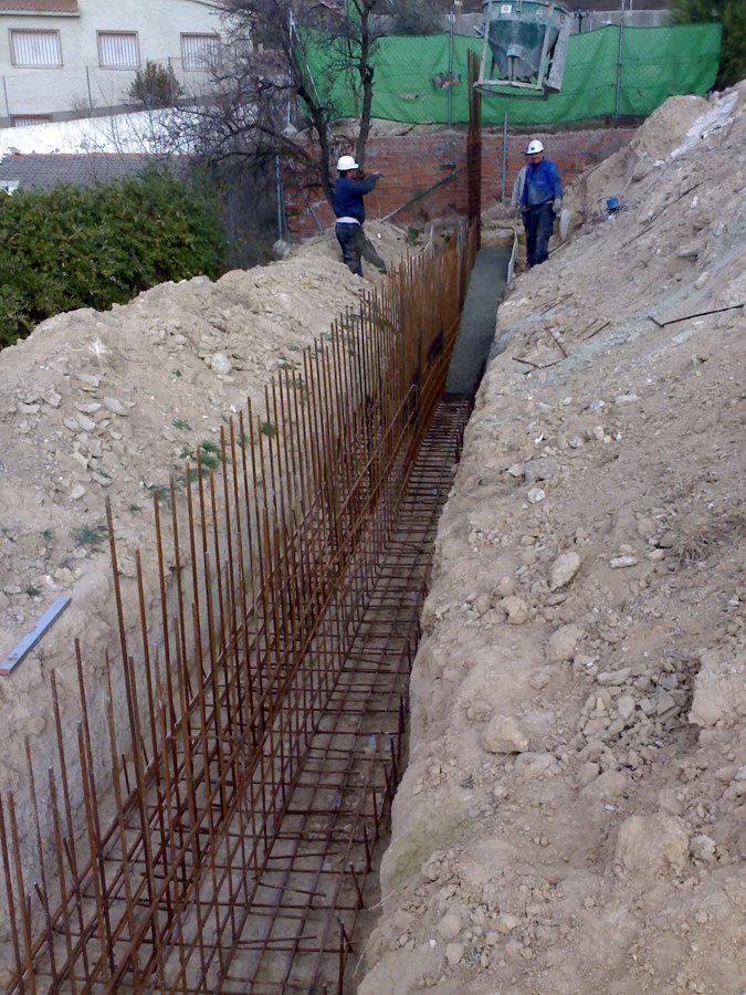 Hormigonado zapata cimentacion