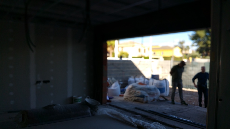 Hueco conexión interior-exterior del salón