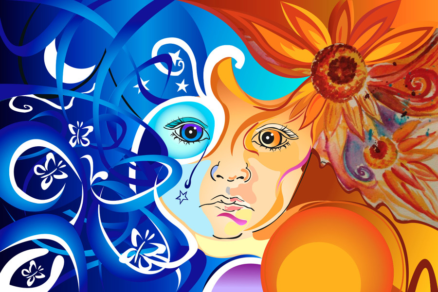 Idea boceto original digitalizado y modificado