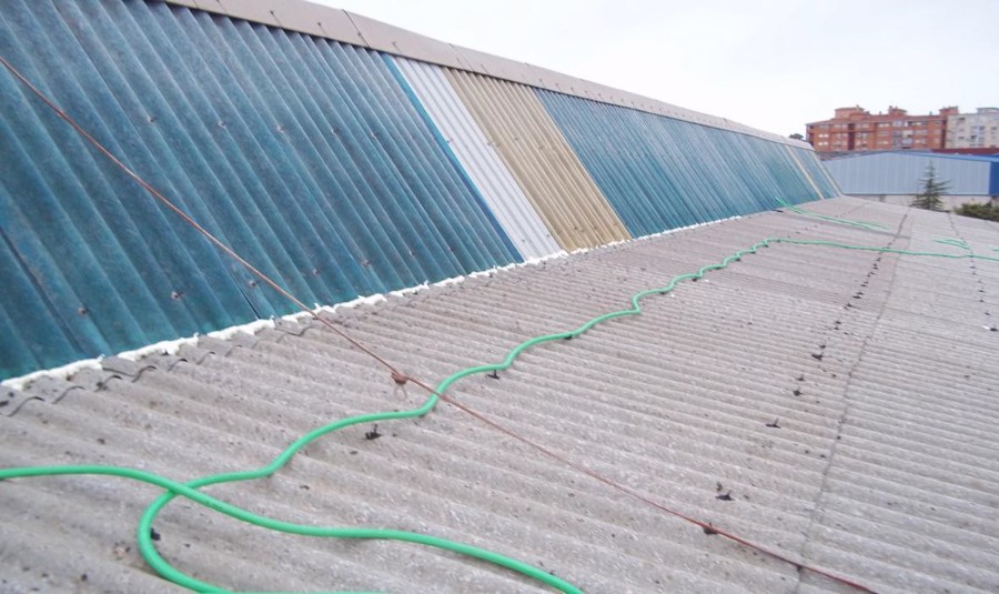 iimpermeabilizacion de cubierta con corcho proyectado