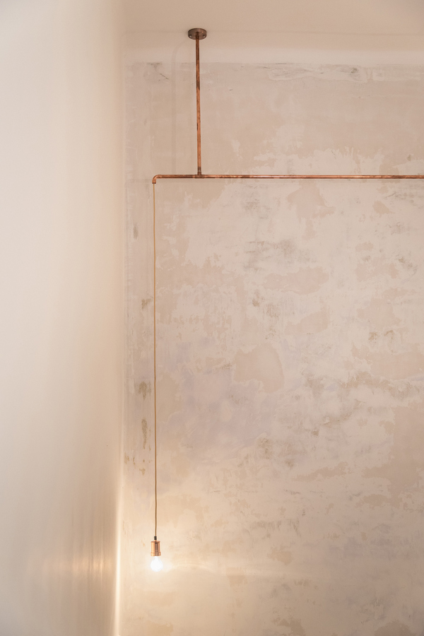 Iluminación con tubos de cobre 