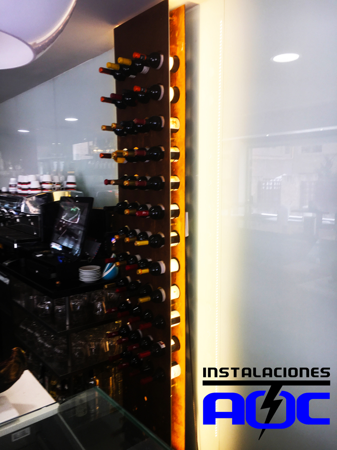 iluminación iluminación botellero