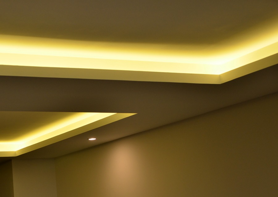Iluminación indirecta falso techo