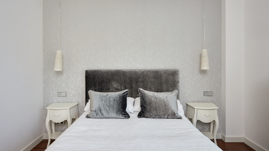 Iluminación lamparas colgantes en cabecero