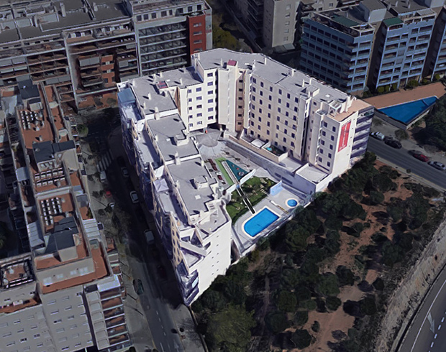 Imagen aérea del conjunto