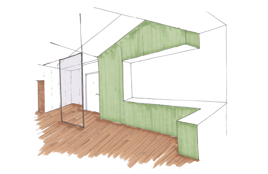 Imagen de proyecto de la zona de acceso