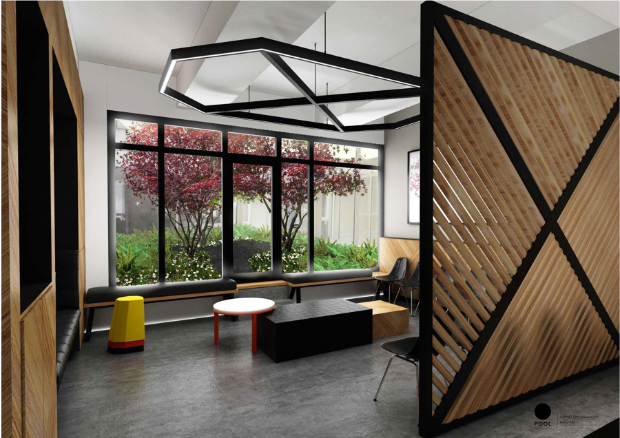 Imagen del proyecto de jardín japonés en clínica