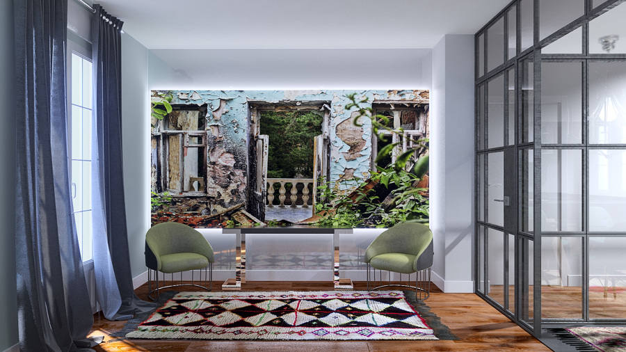 Imagen en lienzo de 310 x185 cms