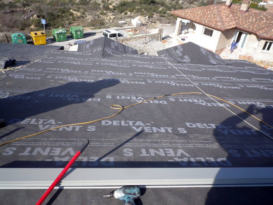 impermeabelizar la cubierta con tela especial